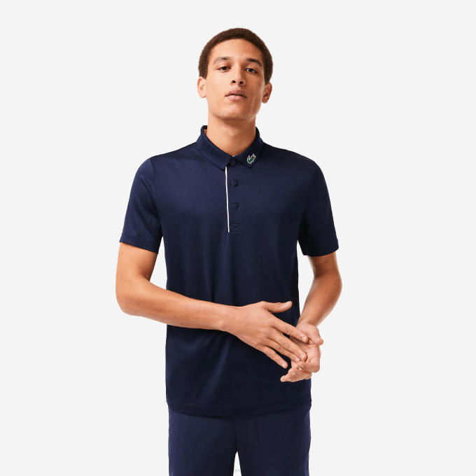men_lacoste_v0zn596_navy_blue_white_525_sport_jersey_golf_polo_shirt.png Men Lacoste V0ZN596 Navy Blue White 525 SPORT Jersey Golf Polo Shirt - Image 1
