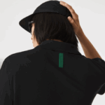 Men Lacoste V0ZN598 Black 031 Slim Fit Organic Stretch Cotton Pique Polo - Image 4
