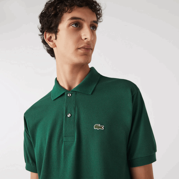 Men Lacoste V0ZN601 Green 132 Original L.12.12 Polo - Image 4