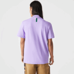Men Lacoste V0ZN602 Purple GFU Active Movement Breathable Cotton Pique Polo - Image 3