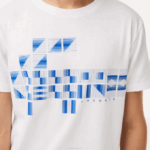 Men Lacoste V0ZN603 White 001 SPORT x Novak Djokovic Printed T-Shirt - Image 4