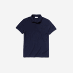 Men Lacoste V0ZN611 Navy Blue 166 Smart Paris Stretch Cotton Pique Polo - Image 5