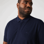 Men Lacoste V0ZN611 Navy Blue 166 Smart Paris Stretch Cotton Pique Polo - Image 8