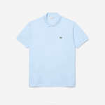 Men Lacoste V0ZN61 Light Blue T01 Original L.12.12 Polo - Image 4