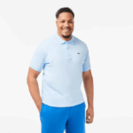 Men Lacoste V0ZN61 Light Blue T01 Original L.12.12 Polo - Image 5