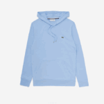 Men Lacoste V0ZN621 Blue HBP Hooded Cotton Jersey Sweatshirt