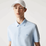 Men Lacoste V0ZN632 Light Blue T01 Smart Paris Stretch Cotton Pique Polo