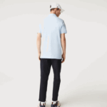 Men Lacoste V0ZN632 Light Blue T01 Smart Paris Stretch Cotton Pique Polo - Image 4