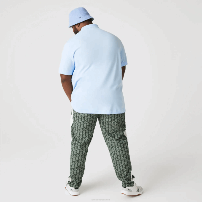 Men Lacoste V0ZN632 Light Blue T01 Smart Paris Stretch Cotton Pique Polo - Image 8