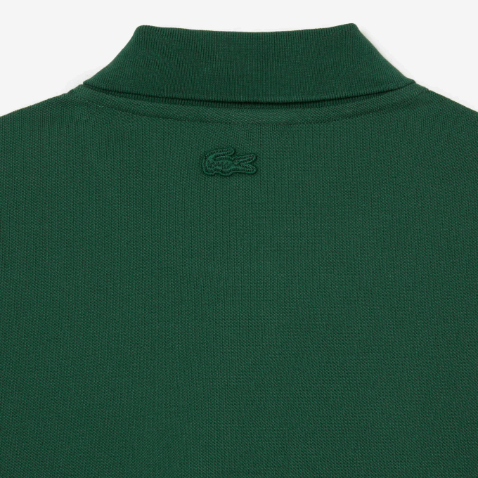 Men Lacoste V0ZN634 Green 132 Contrast Placket And Crocodile Badge Polo - Image 3