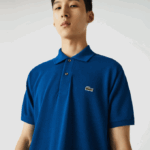 Men Lacoste V0ZN642 Blue Z1G Original L.12.12 Polo