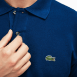 Men Lacoste V0ZN642 Blue Z1G Original L.12.12 Polo - Image 4