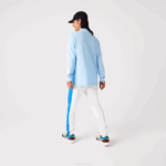 Men Lacoste V0ZN643 Blue HBP Original L.12.12 Long Sleeve Polo - Image 3