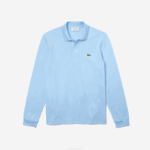 Men Lacoste V0ZN643 Blue HBP Original L.12.12 Long Sleeve Polo - Image 5