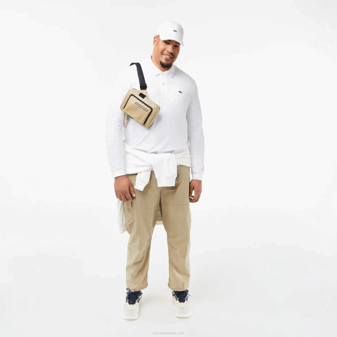 Men Lacoste V0ZN644 White 001 Original L.12.12 Long Sleeve Polo - Image 6