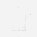 Men Lacoste V0ZN651 White 001 XL Regular Fit Pima Cotton Jersey T-Shirt - Image 5