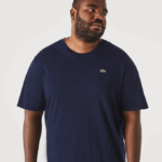 Men Lacoste V0ZN653 Navy Blue 166 XL Regular Fit Pima Cotton Jersey T-Shirt