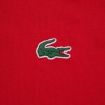 Men Lacoste V0ZN657 Red 240 SPORT Breathable Abrasion-Resistant Interlock Polo - Image 2