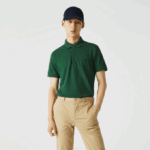 Men Lacoste V0ZN658 Green 132 Smart Paris Stretch Cotton Pique Polo - Image 7
