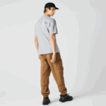 Men Lacoste V0ZN660 Grey Chine CCA Relaxed Fit Print T-Shirt - Image 3