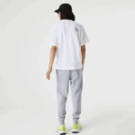 Men Lacoste V0ZN661 White 001 Relaxed Fit Print T-Shirt - Image 3