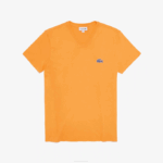 Men Lacoste V0ZN669 Orange 6RB Regular Fit Short Sleeve T-Shirt
