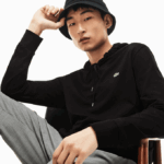 Men Lacoste V0ZN673 Black 031 Hooded Cotton Jersey Sweatshirt - Image 6