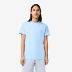 Men Lacoste V0ZN680 Blue HBP Crew Neck Pima Cotton Jersey T-Shirt
