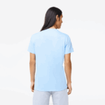 Men Lacoste V0ZN680 Blue HBP Crew Neck Pima Cotton Jersey T-Shirt - Image 3