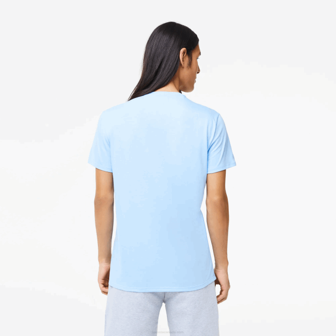Men Lacoste V0ZN680 Blue HBP Crew Neck Pima Cotton Jersey T-Shirt - Image 3