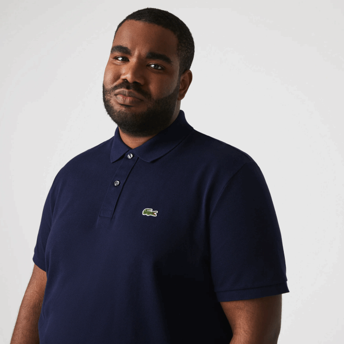 Men Lacoste V0ZN685 Navy Blue 166 Original L.12.12 Slim Fit Polo - Image 6