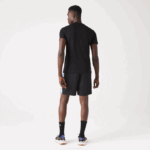 Men Lacoste V0ZN694 Black 031 SPORT Organic Jersey T-Shirt - Image 3