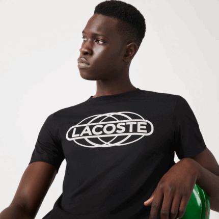 Men Lacoste V0ZN694 Black 031 SPORT Organic Jersey T-Shirt