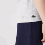 Men Lacoste V0ZN695 Grey Chine CCA SPORT Organic Jersey T-Shirt - Image 4