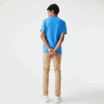 Men Lacoste V0ZN696 Blue 4XA SPORT Organic Jersey T-Shirt - Image 3