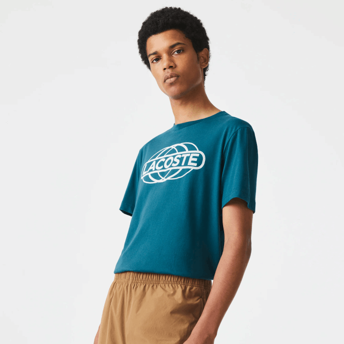 Men Lacoste V0ZN697 Green ZCD SPORT Organic Jersey T-Shirt - Image 1