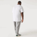 Men Lacoste V0ZN715 White 001 V-Neck Jersey T-Shirt - Image 3