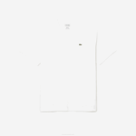 Men Lacoste V0ZN715 White 001 V-Neck Jersey T-Shirt - Image 5
