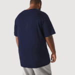 Men Lacoste V0ZN716 Navy Blue 166 V-Neck Jersey T-Shirt - Image 3