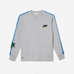 Men Lacoste V0ZN719 Grey Chine CCA Branded Band T-Shirt
