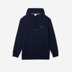 Men Lacoste V0ZN725 Navy Blue 166 XL Regular Fit Hooded T-Shirt