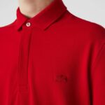 Men Lacoste V0ZN726 Red 240 Smart Paris Stretch Cotton Pique Polo - Image 3