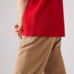 Men Lacoste V0ZN726 Red 240 Smart Paris Stretch Cotton Pique Polo - Image 6