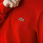 Men Lacoste V0ZN727 Red 240 Original L.12.12 Long Sleeve Polo - Image 5