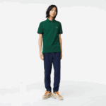Men Lacoste V0ZN730 Green 132 Original L.12.12 Slim Fit Polo - Image 2