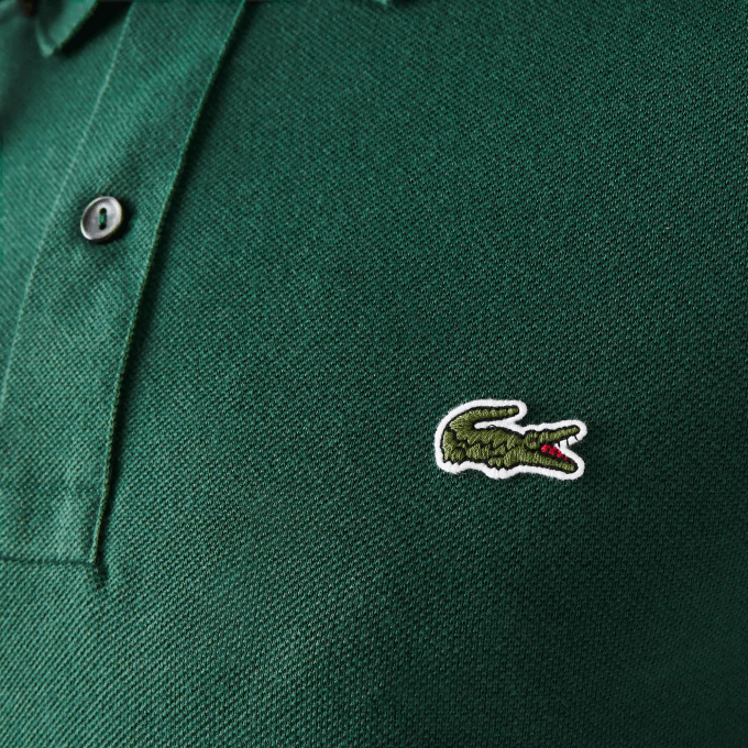 Men Lacoste V0ZN730 Green 132 Original L.12.12 Slim Fit Polo - Image 5