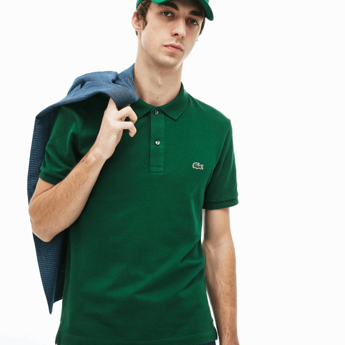 Men Lacoste V0ZN730 Green 132 Original L.12.12 Slim Fit Polo - Image 7