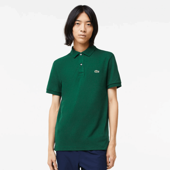 Men Lacoste V0ZN730 Green 132 Original L.12.12 Slim Fit Polo - Image 1