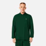 Men Lacoste V0ZN746 Green 132 Original L.12.12 Long Sleeve Polo - Image 5