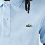 Men Lacoste V0ZN751 Blue HBP Original L.12.12 Slim Fit Polo - Image 6